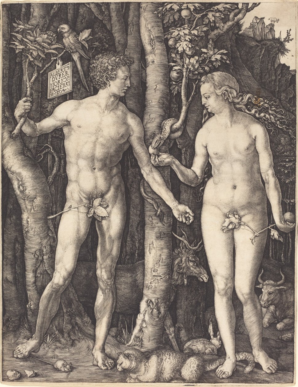 Adam og Eva af Albrecht Dürer
