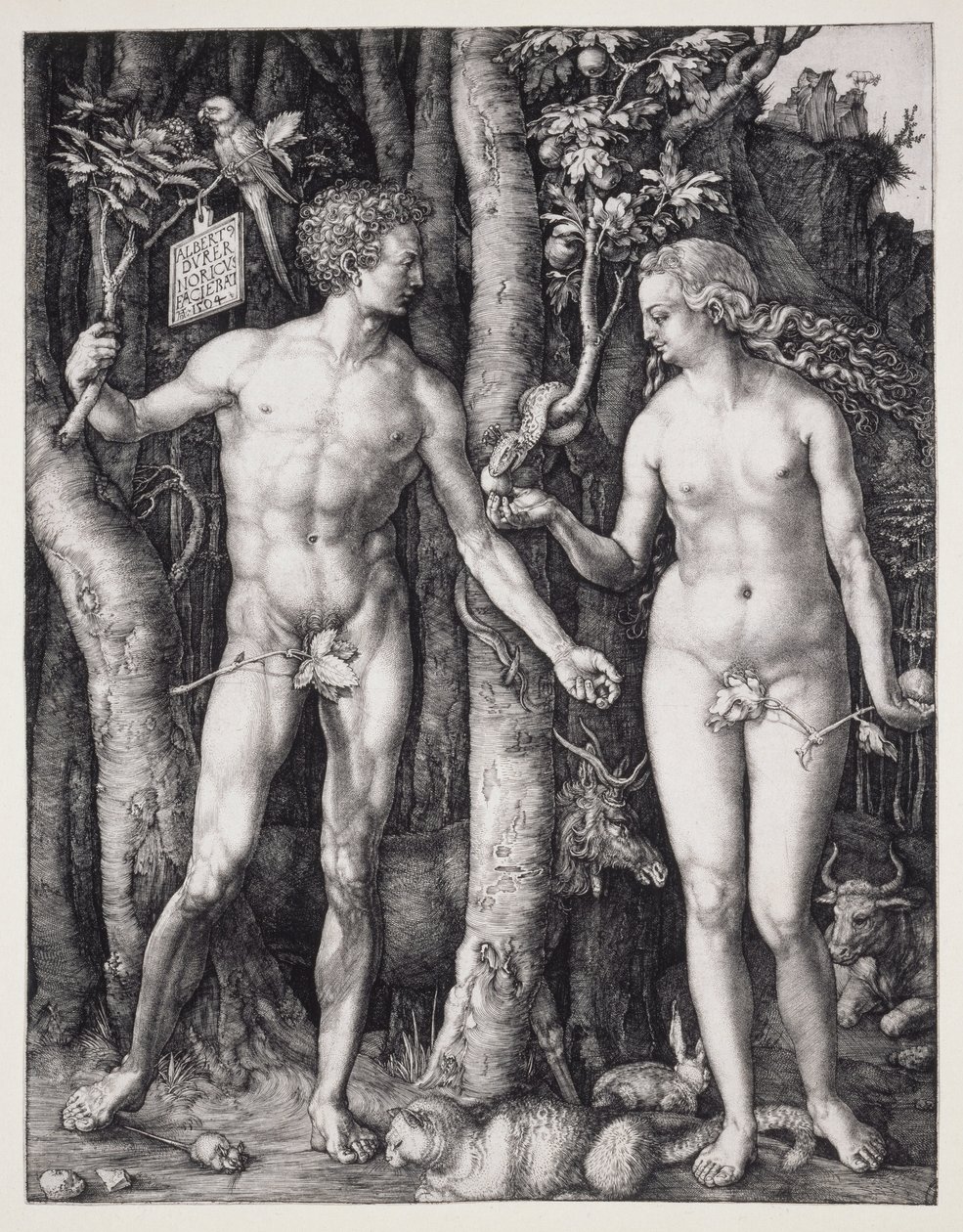 Adam og Eva af Albrecht Dürer