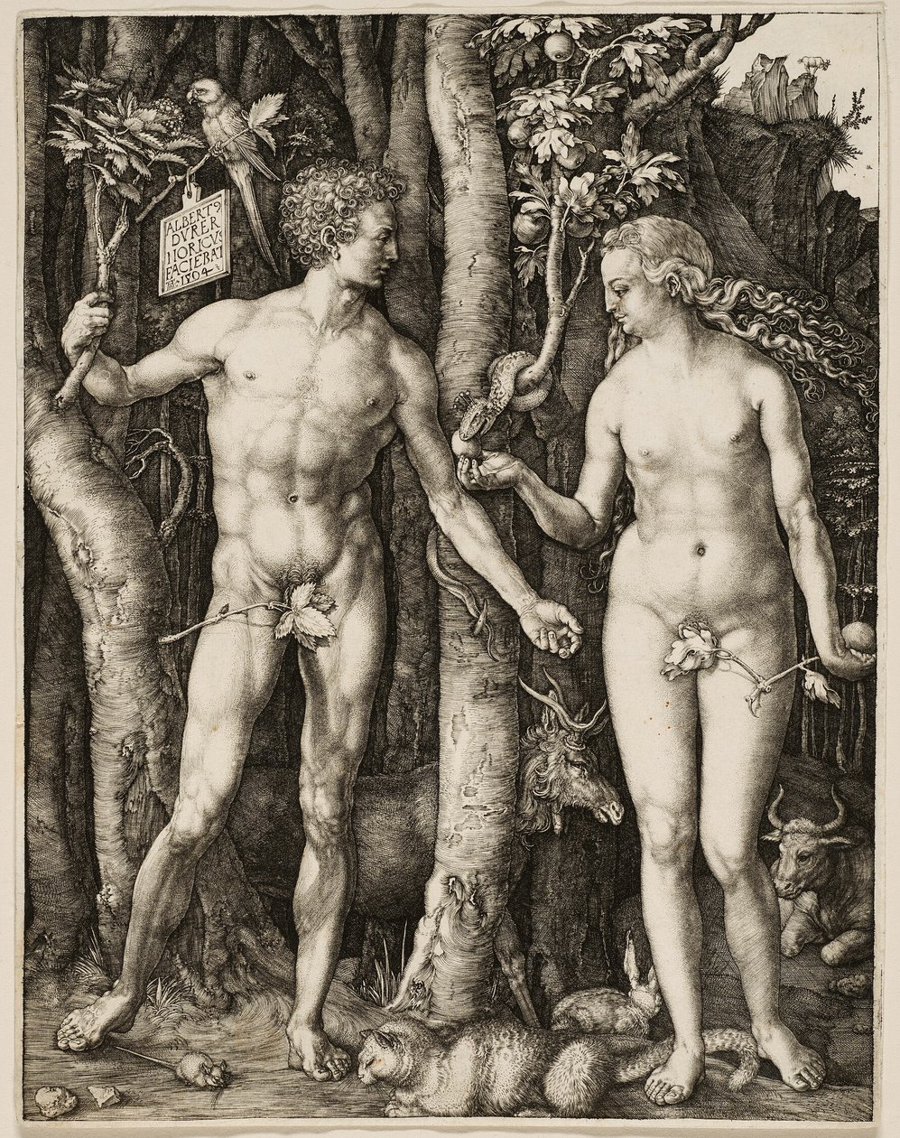 Adam og Eva af Albrecht Dürer