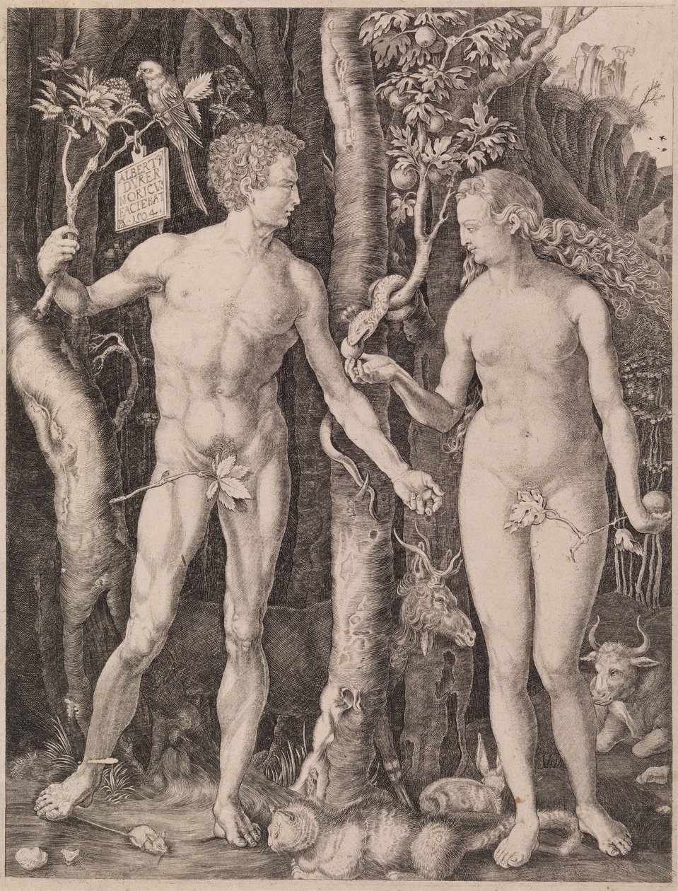 Adam og Eva af Albrecht Dürer