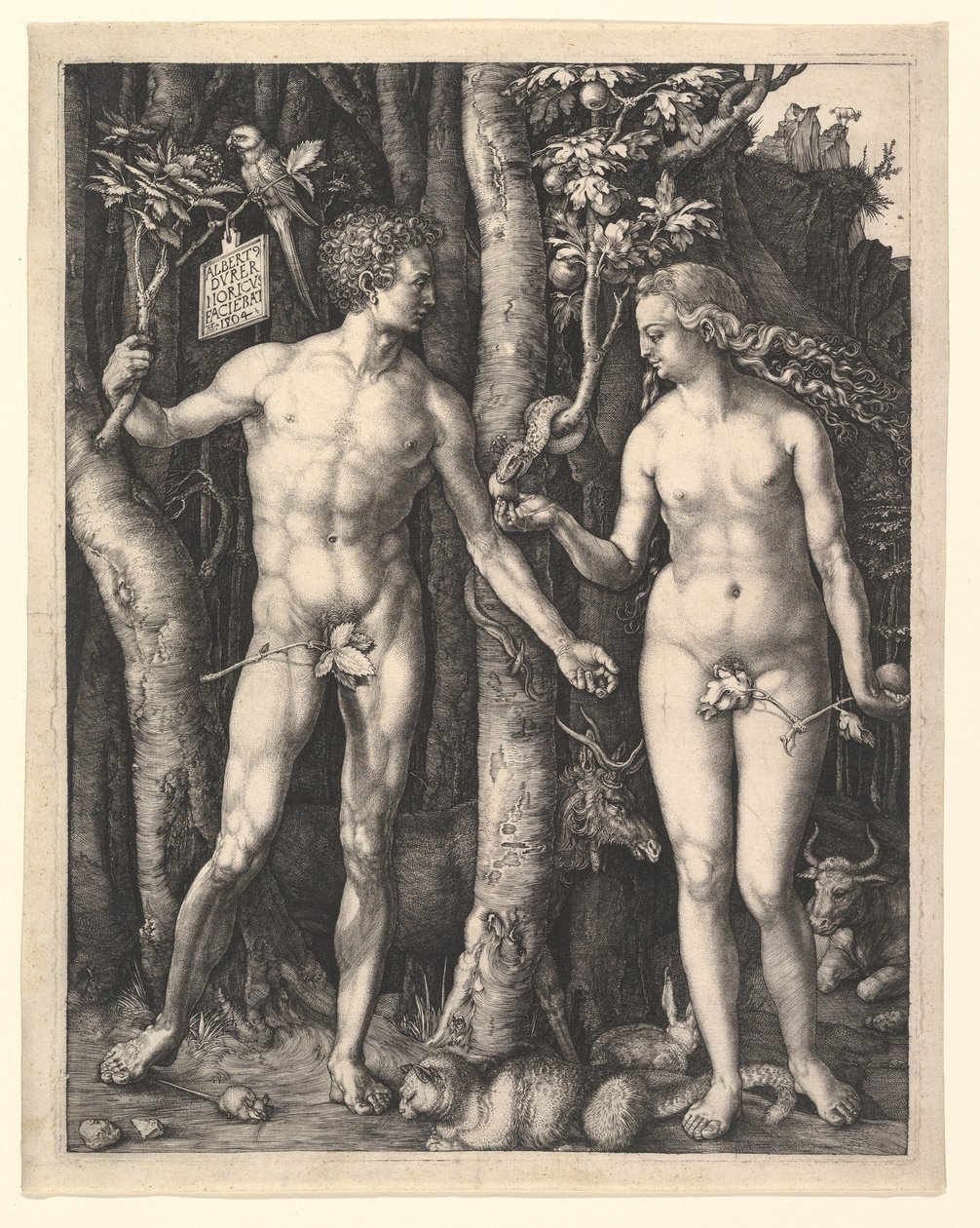 Adam og Eva af Albrecht Dürer