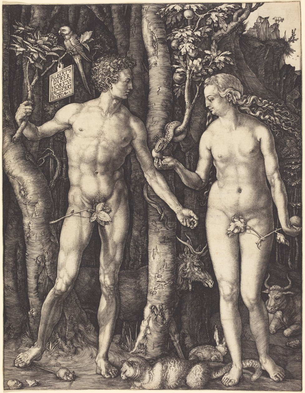 Adam og Eva af Albrecht Dürer