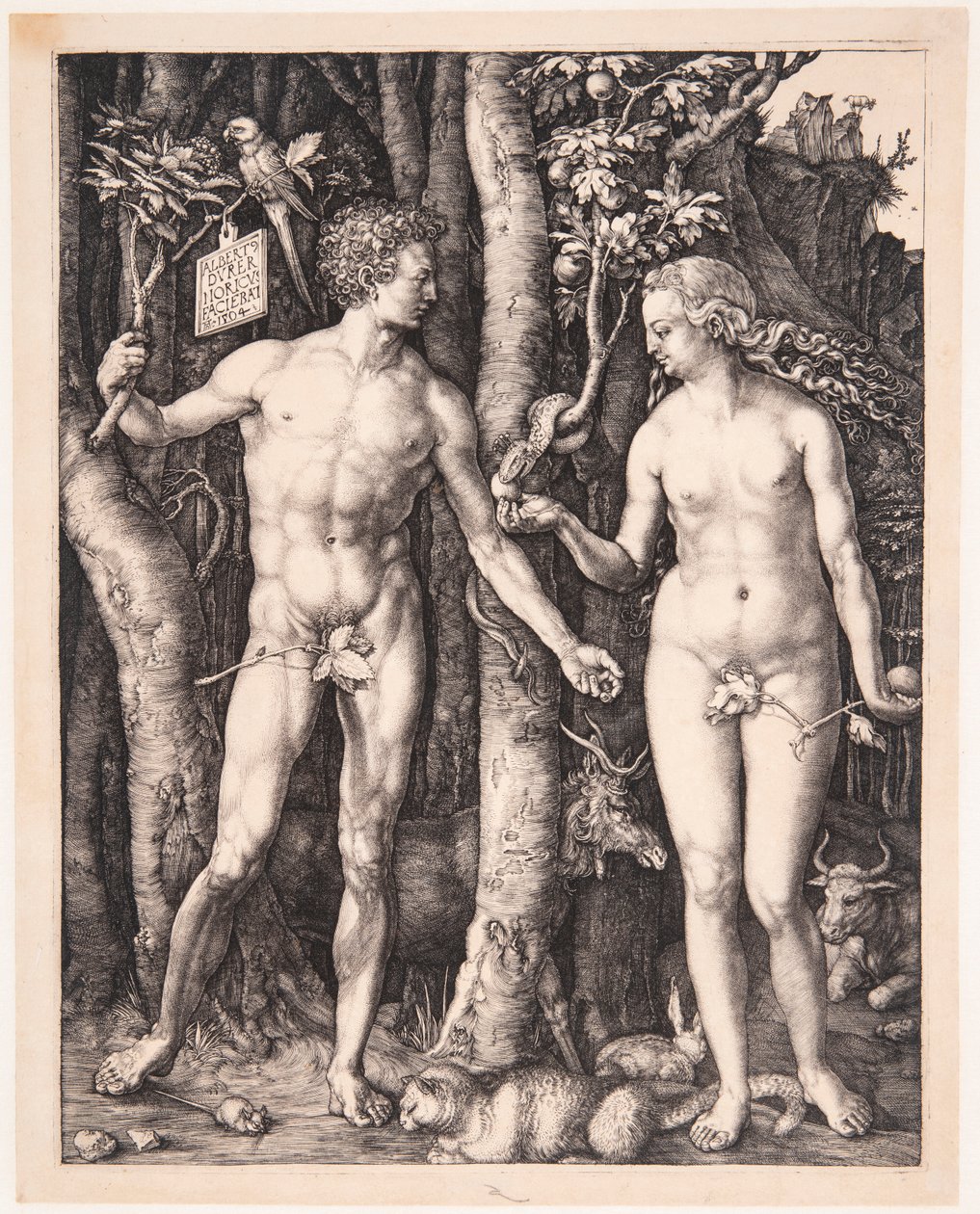 Adam og Eva af Albrecht Dürer