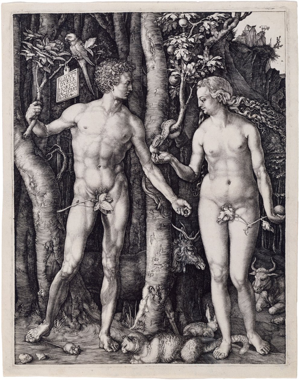 Adam og Eva af Albrecht Dürer