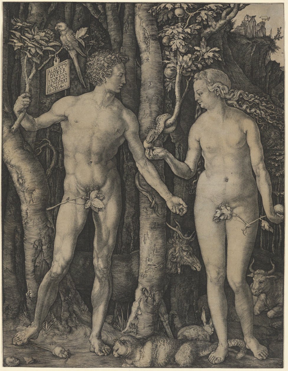 Adam og Eva af Albrecht Dürer