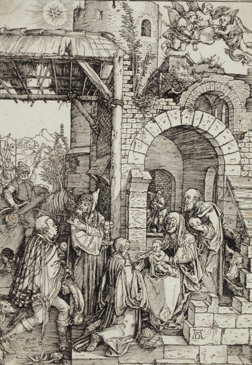 Tilbedelsen af de tre vise mænd af Albrecht Dürer
