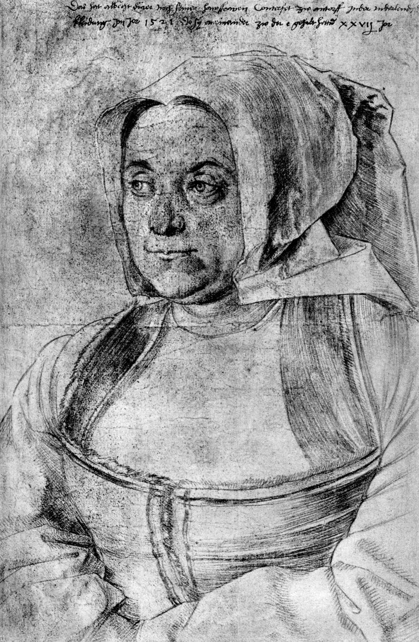 Agnes Durer, 1521, 1936 af Albrecht Dürer