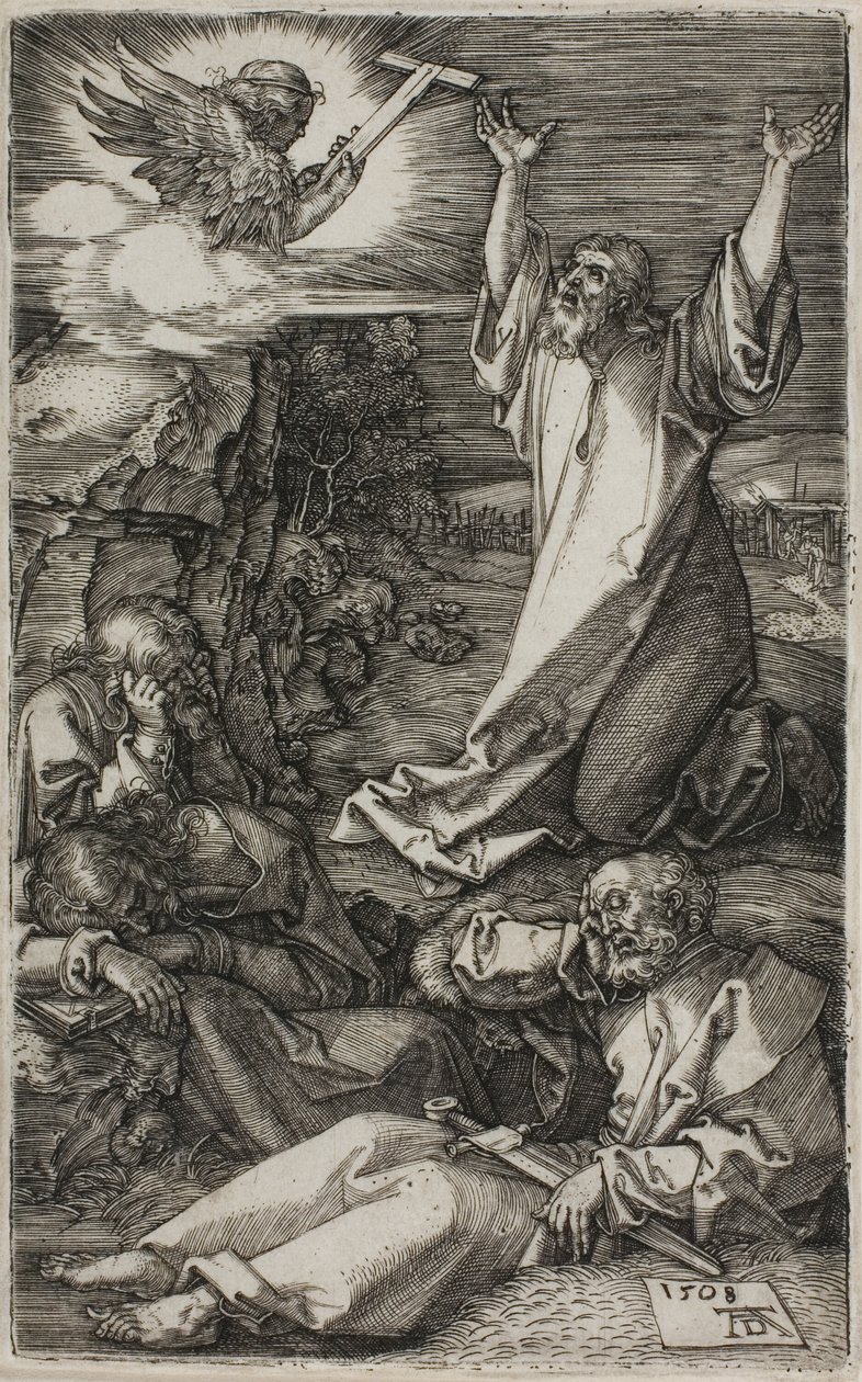 Agony in the Garden, fra The Engraved Passion af Albrecht Dürer