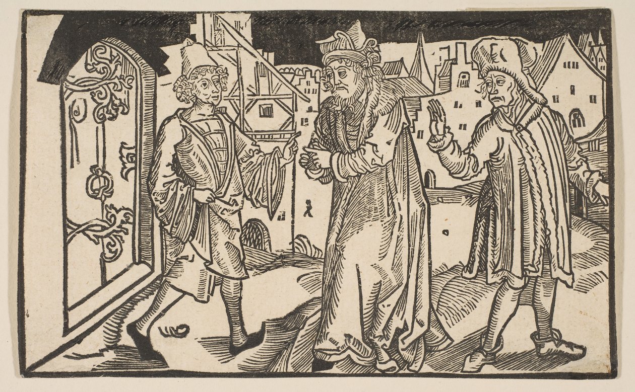 Andria, fra The Comedie of Terence, genoptryk fra det 19. århundrede.n.d. af Albrecht Dürer