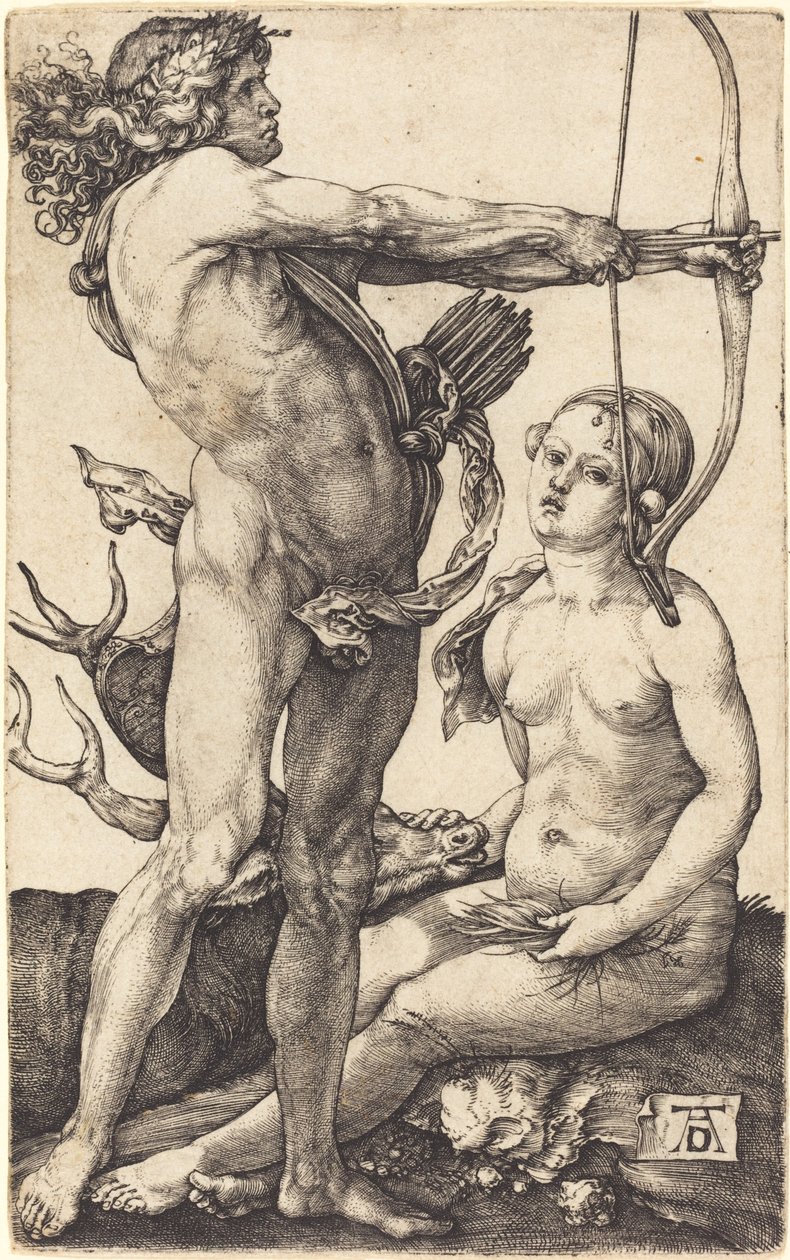 Apollo og Diana af Albrecht Dürer