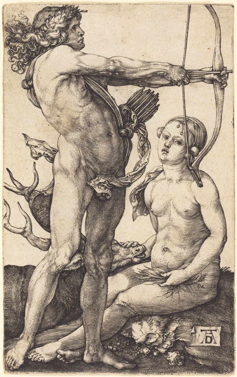 Apollon og Diana af Albrecht Dürer