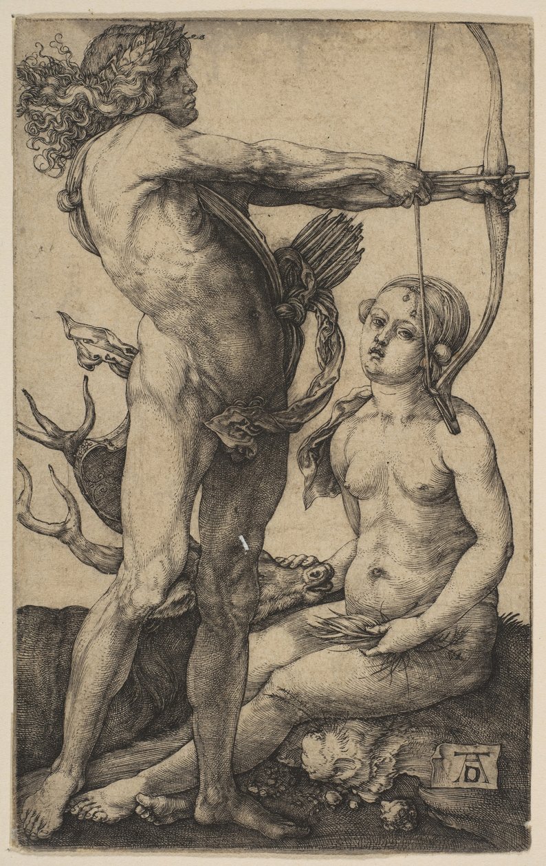 Apollo og Diana, ca. 1503. af Albrecht Dürer
