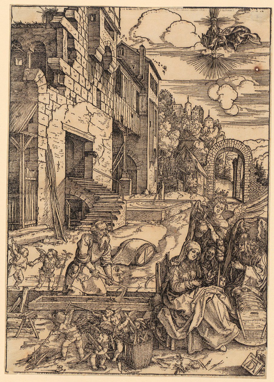 Ophold i Egypten, blad 15 fra serien «Jomfru Marias liv» af Albrecht Dürer