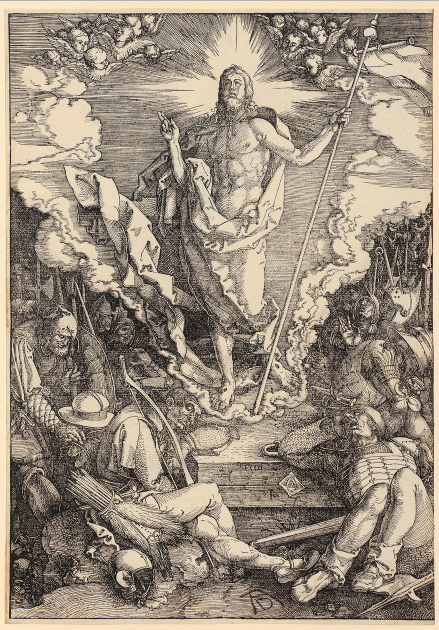 Kristi opstandelse, ark 12 i serien »Den store passion« af Albrecht Dürer