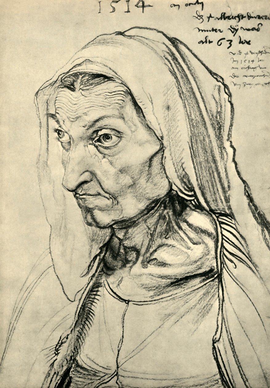 Barbara Durer, 1514, 1943. af Albrecht Dürer