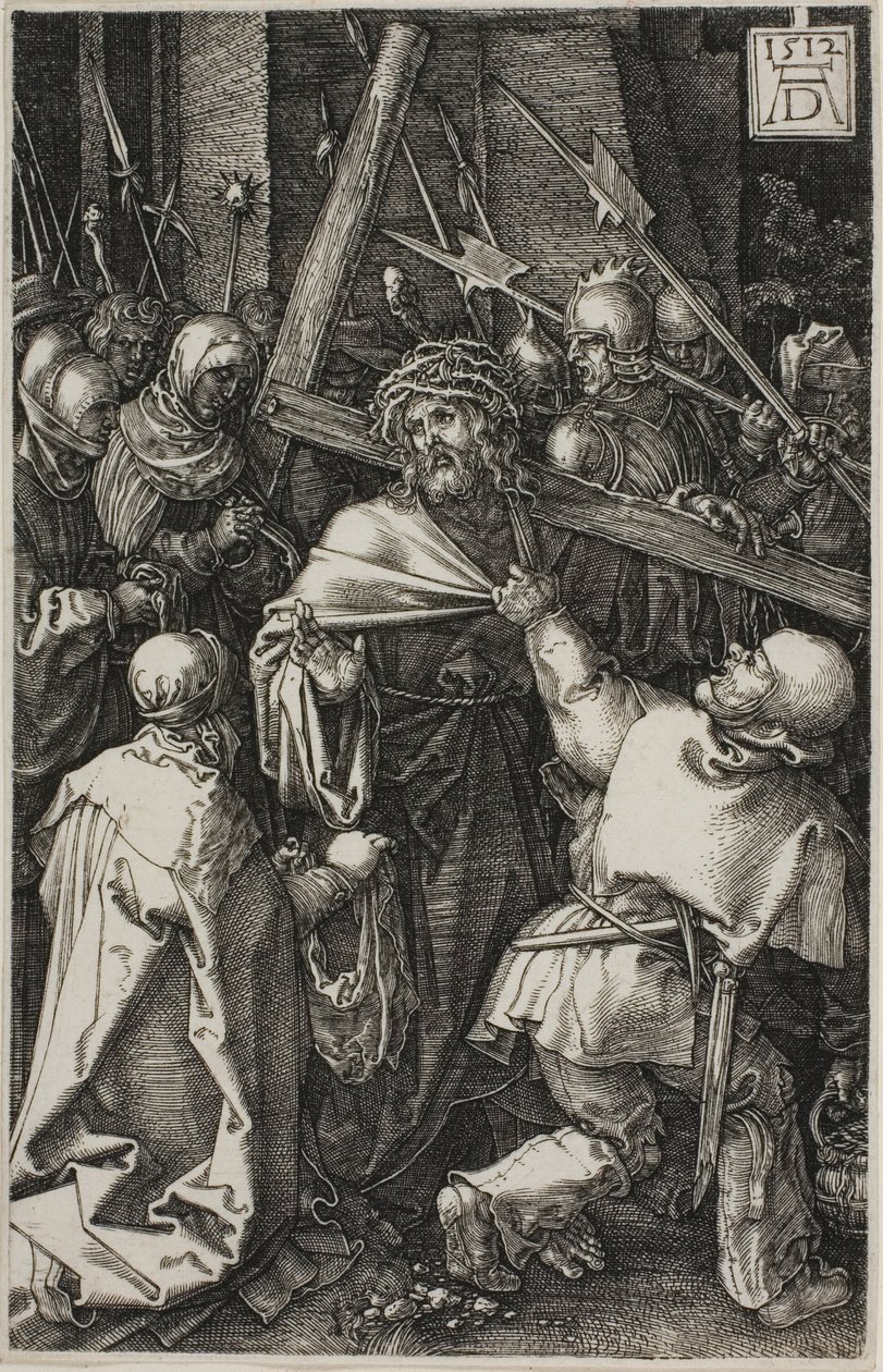 Bearing of the Cross, fra The Engraved Passion af Albrecht Dürer