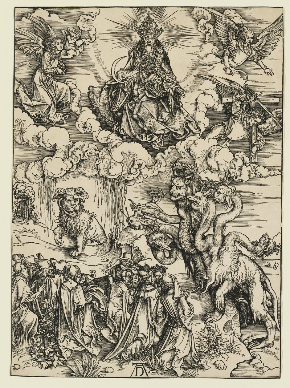 Udyr med to horn som et lam af Albrecht Dürer