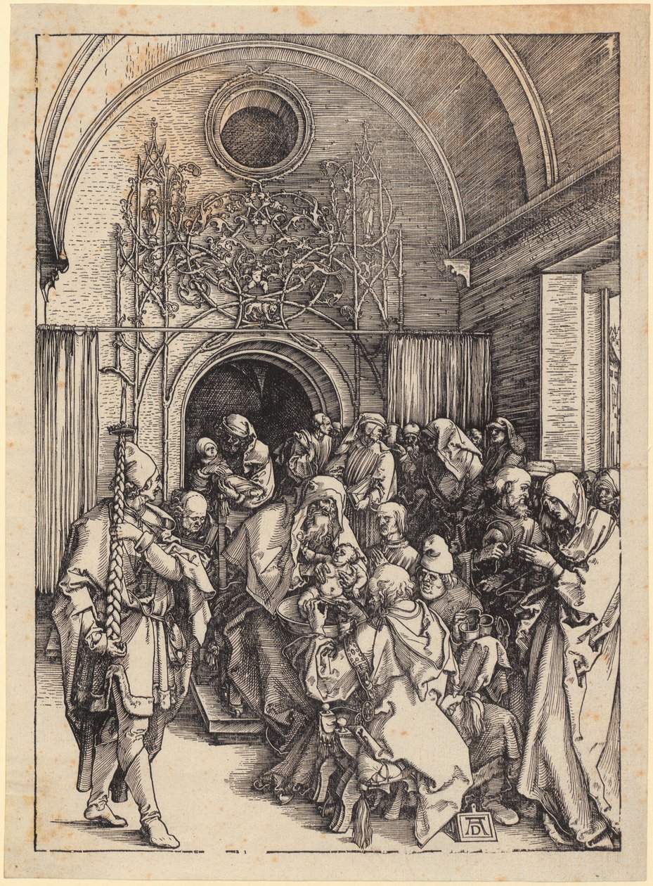 Kristi omskæring, blad 11 i serien »Mariens liv« af Albrecht Dürer