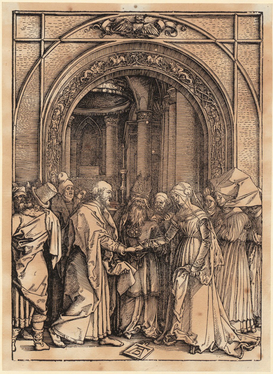 Kristi omskærelse, blad 11 i serien "Jomfru Marias liv" af Albrecht Dürer