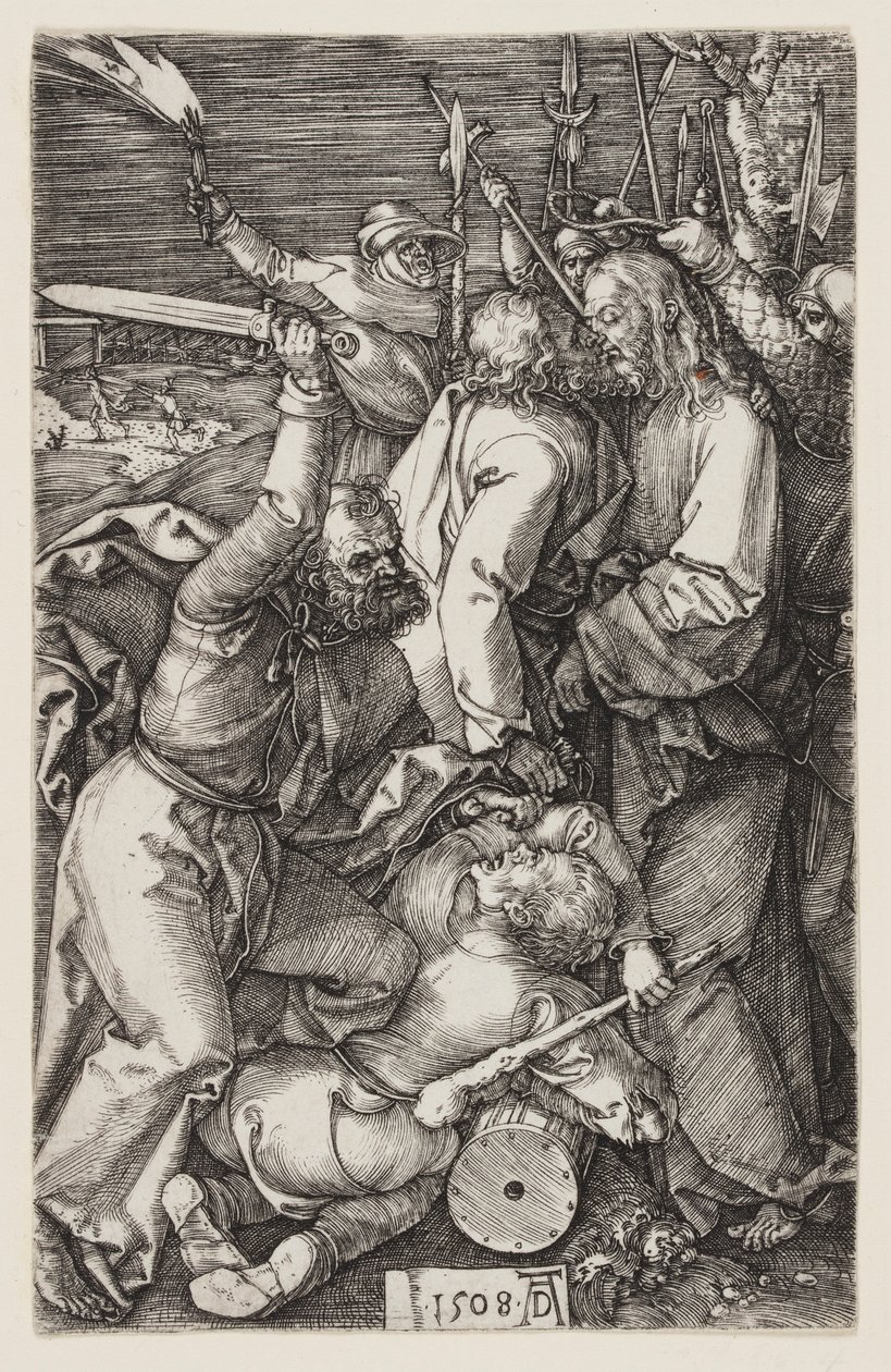 Forræderi mod Kristus, fra The Engraved Passion af Albrecht Dürer
