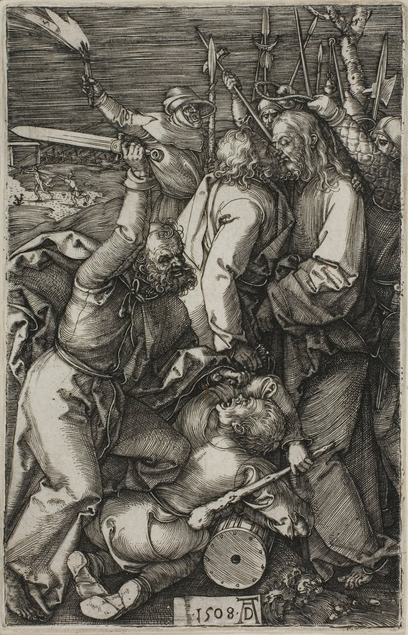 Forræderi mod Kristus, fra The Engraved Passion af Albrecht Dürer