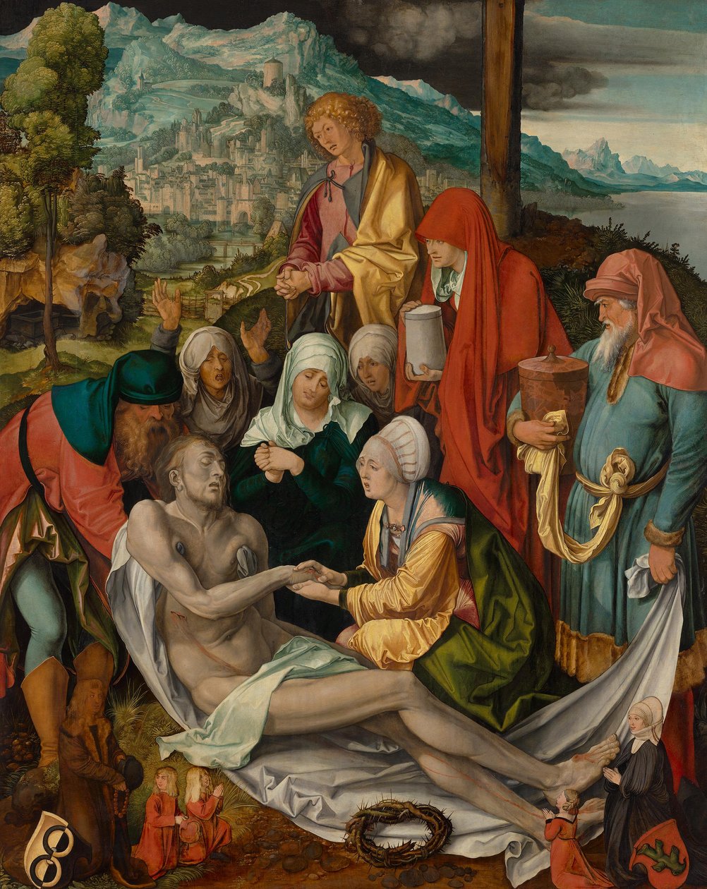 Kristi begrædning ("Glimsche Beweinung") af Albrecht Dürer
