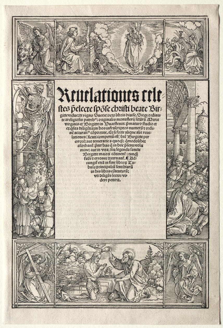 Grænse - med Kristi dåb. af Albrecht Dürer