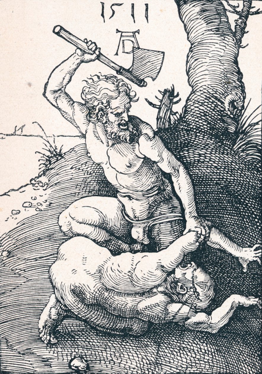 Kain dræber Abel, 1511 1906 af Albrecht Dürer