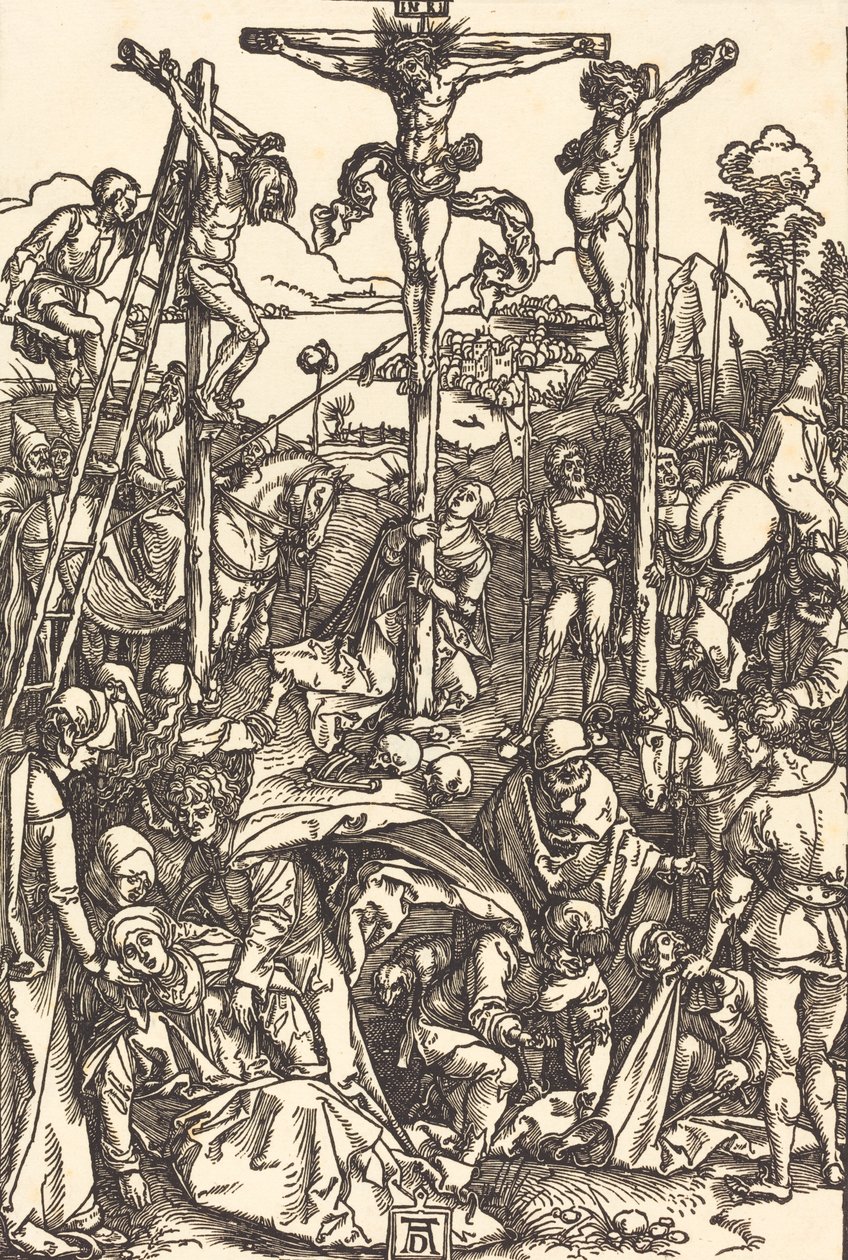 Golgata med de tre kors, ca. 15041505. af Albrecht Dürer