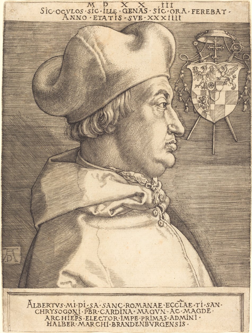 Kardinal Albrecht af Brandenburg ("Store kardinal") af Albrecht Dürer