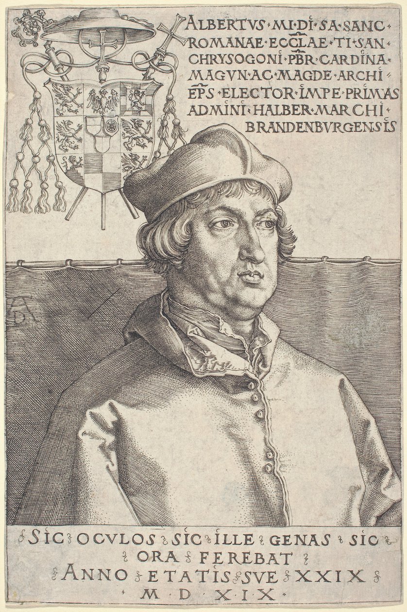 Kardinal Albrecht af Brandenburg ("lille kardinal") af Albrecht Dürer
