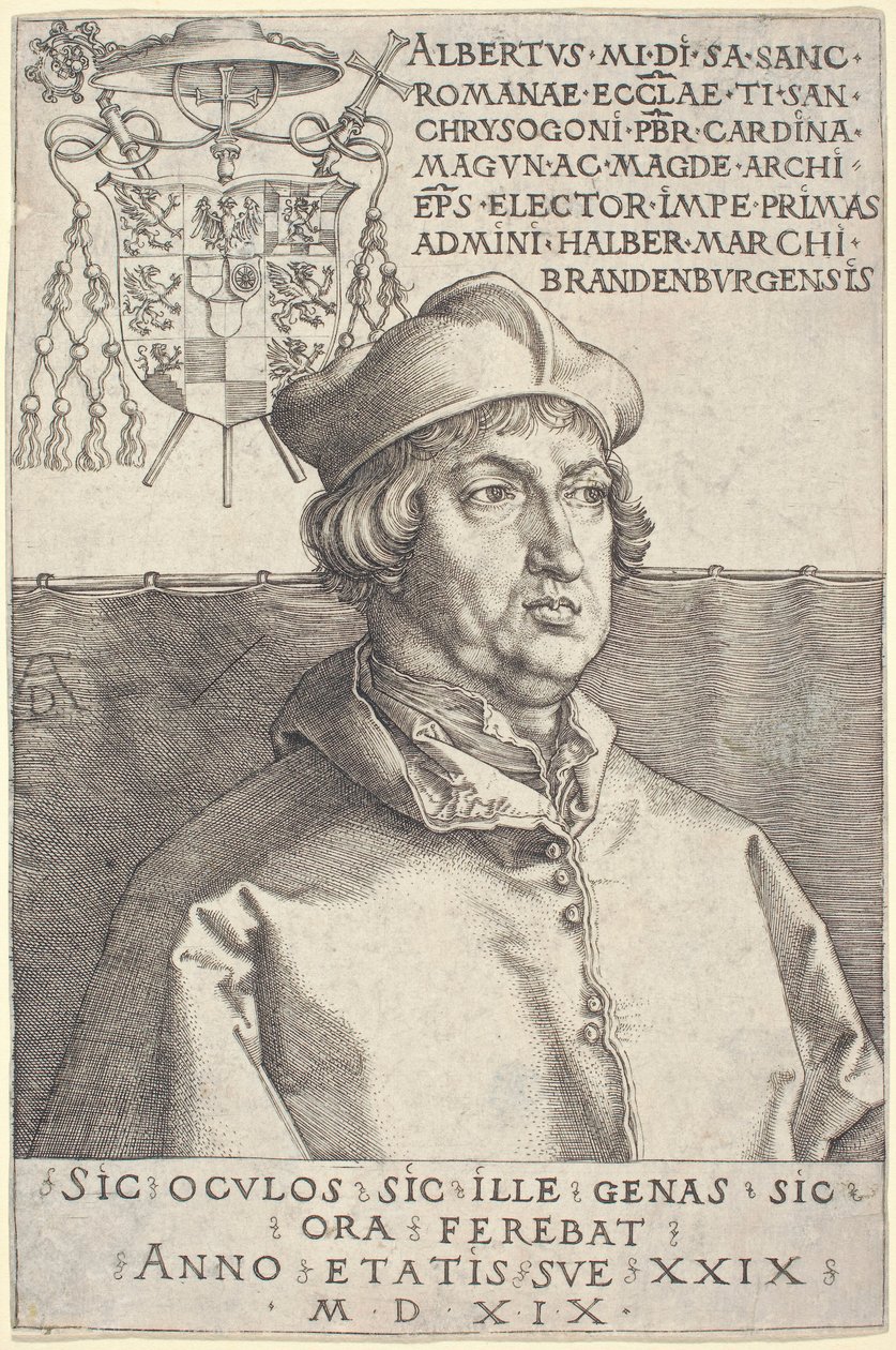 Kardinal Albrecht af Brandenburg («Lille kardinal») af Albrecht Dürer