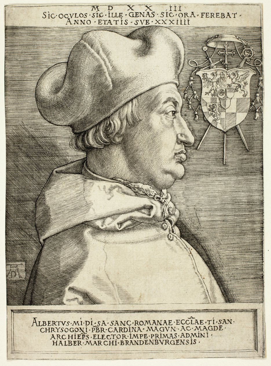 Kardinal Albrecht af Brandenburg (Den store kardinal) af Albrecht Dürer
