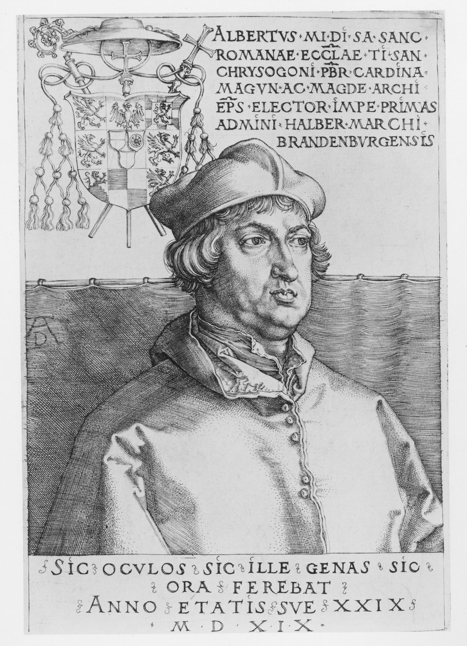 Kardinal Albrecht af Brandenburg af Albrecht Dürer