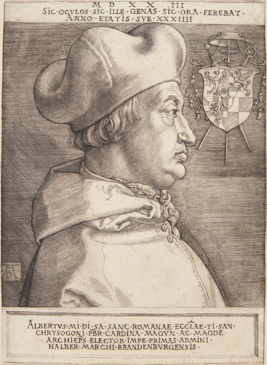 kardinal Albrecht af Brandenburg; eller den store kardinal af Albrecht Dürer