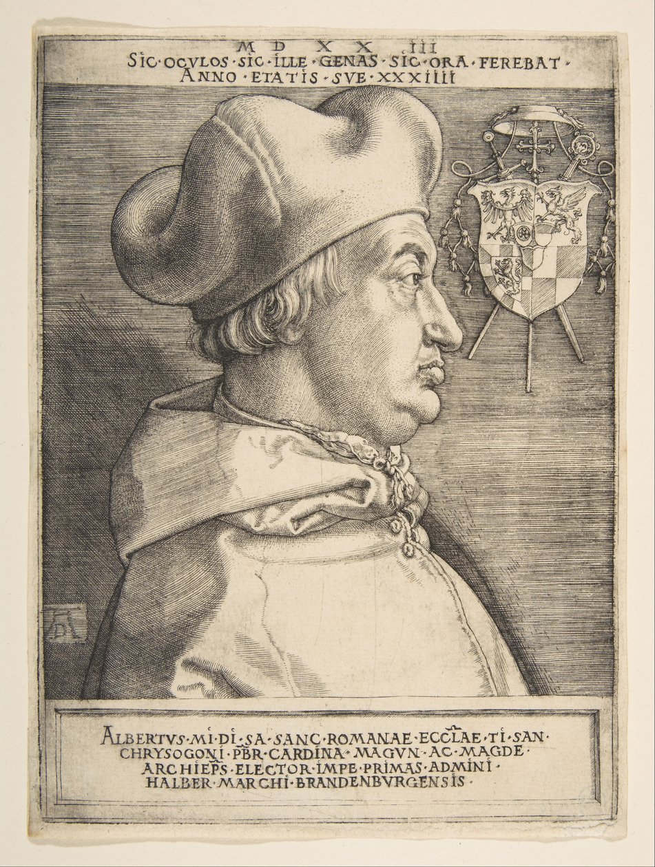 Kardinal Albrecht af Brandenburg.n.d. af Albrecht Dürer