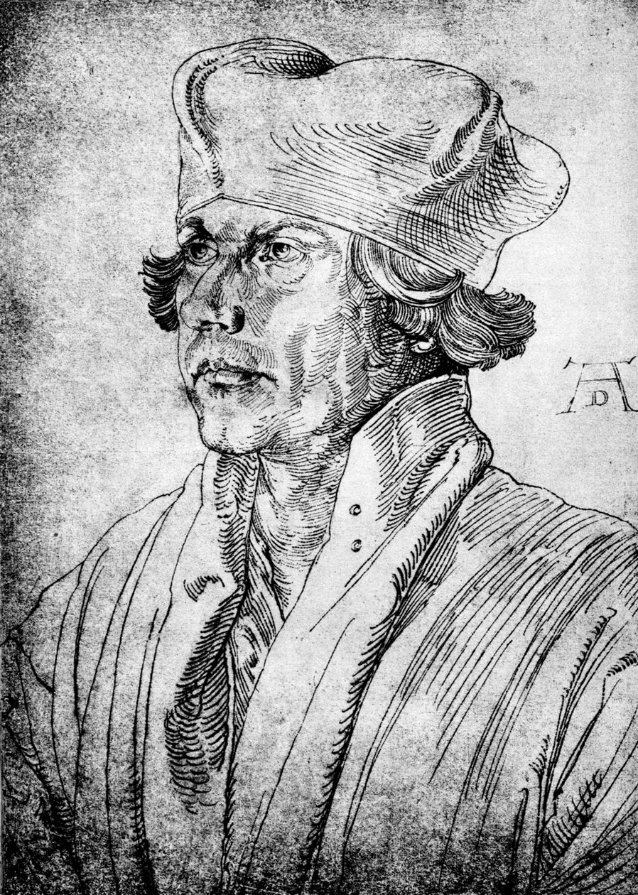 Kardinal Lang von Wellenburg, 1522, 1936 af Albrecht Dürer