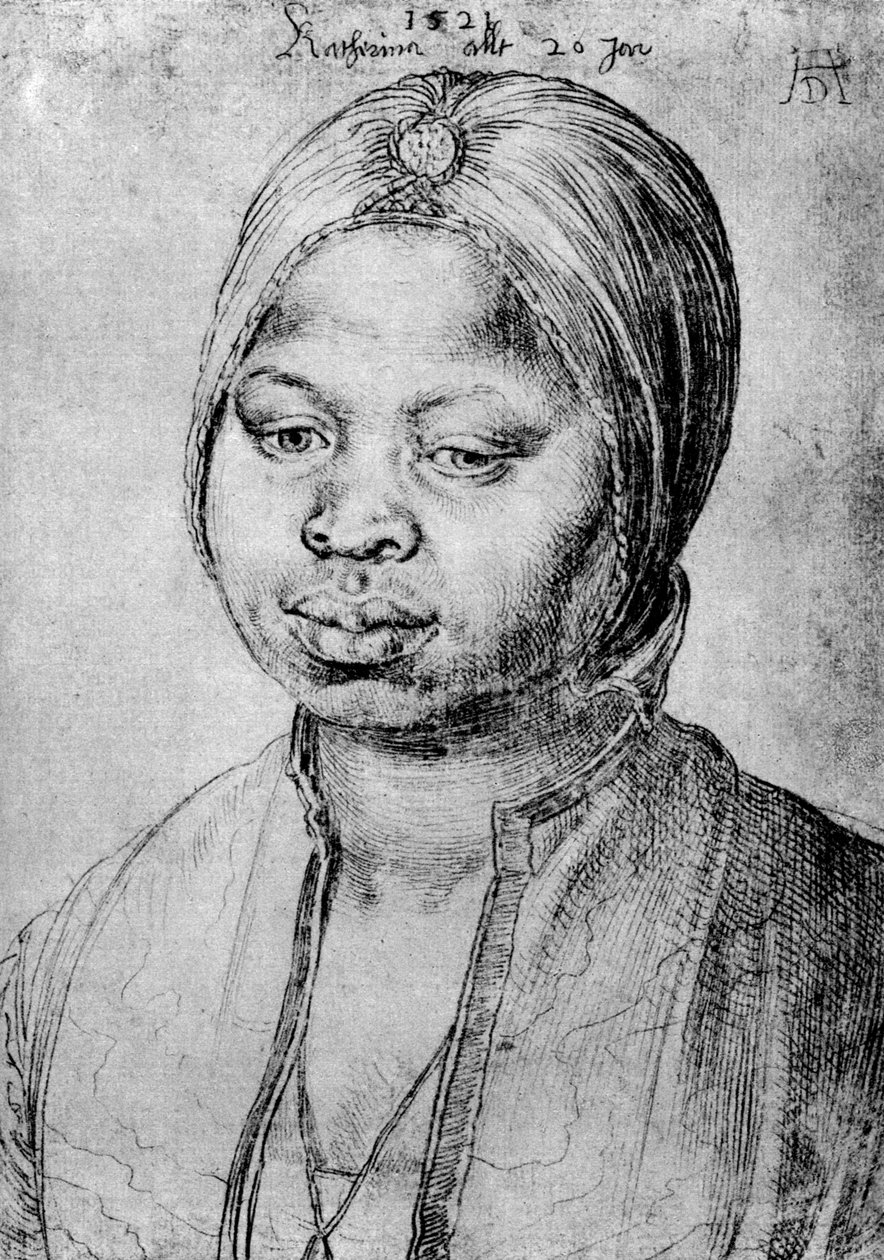 Catherine, den portugisiske Bradaos mulatta, 1521, 1936 af Albrecht Dürer