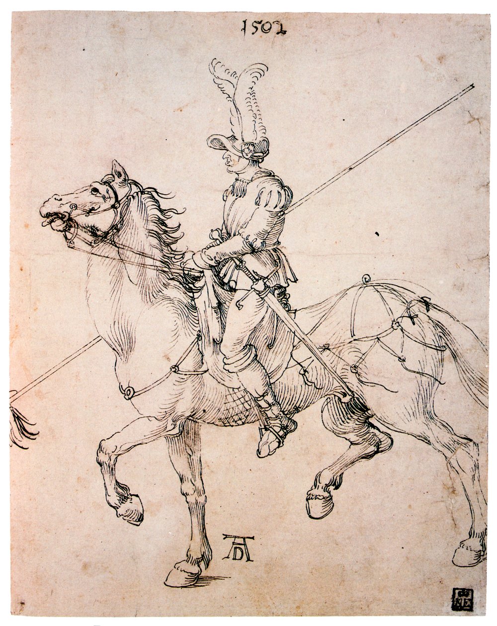 Kavaler med lanse, 1502 af Albrecht Dürer