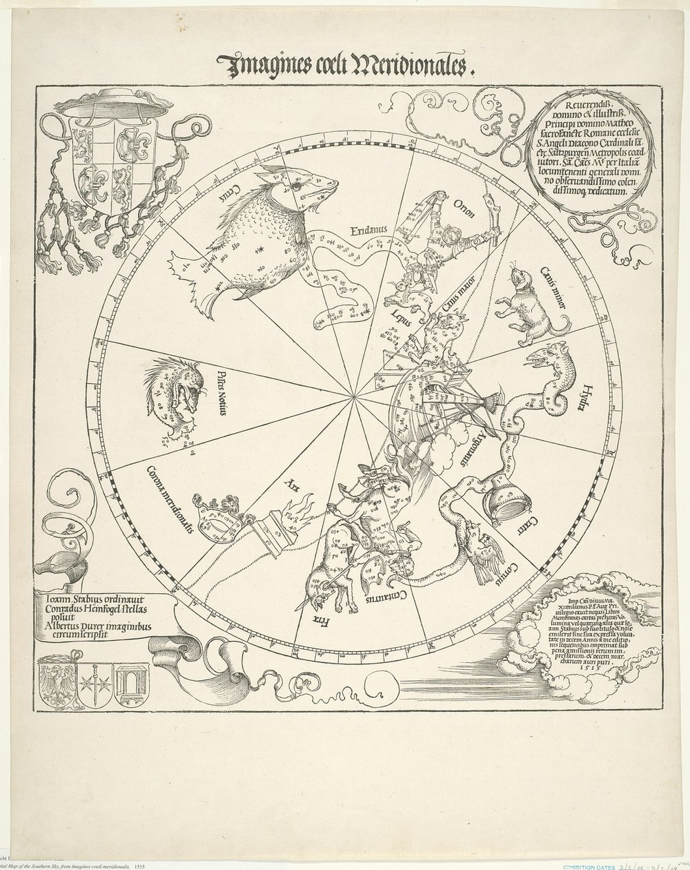 Himmelkort over den sydlige himmel (Imagines coeli meridionalis) af Albrecht Dürer