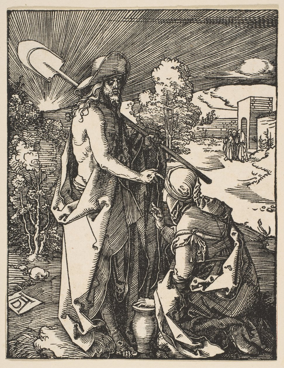 Kristus viser sig for Maria Magdalena, fra Den lille lidenskab, ca. 1510. af Albrecht Dürer