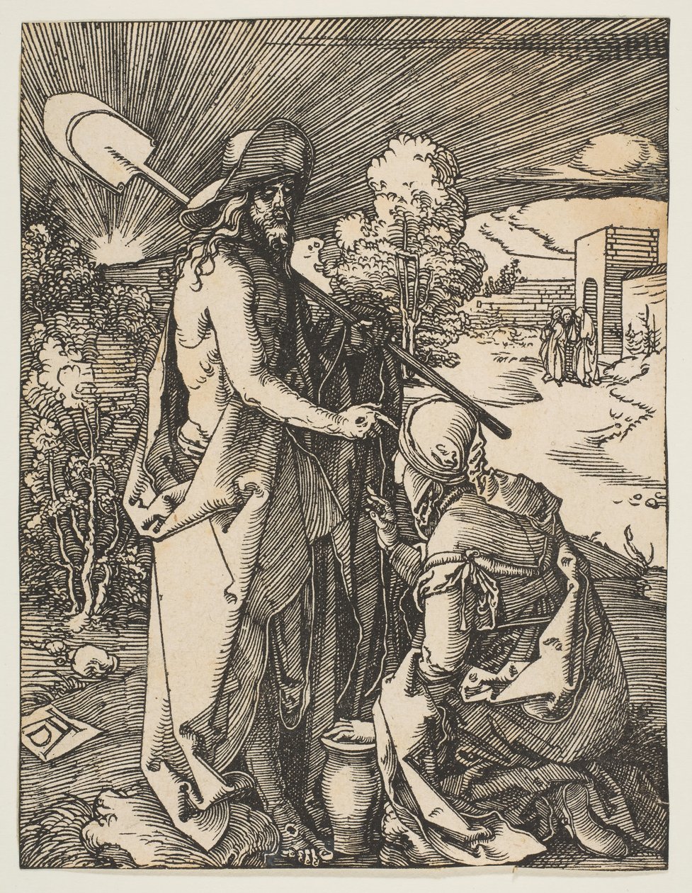 Kristus viser sig for Maria Magdalena, fra Den lille lidenskab, ca. 1510. af Albrecht Dürer