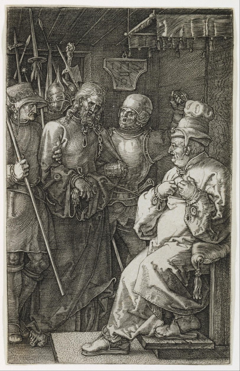 Kristus foran Kajfas af Albrecht Dürer