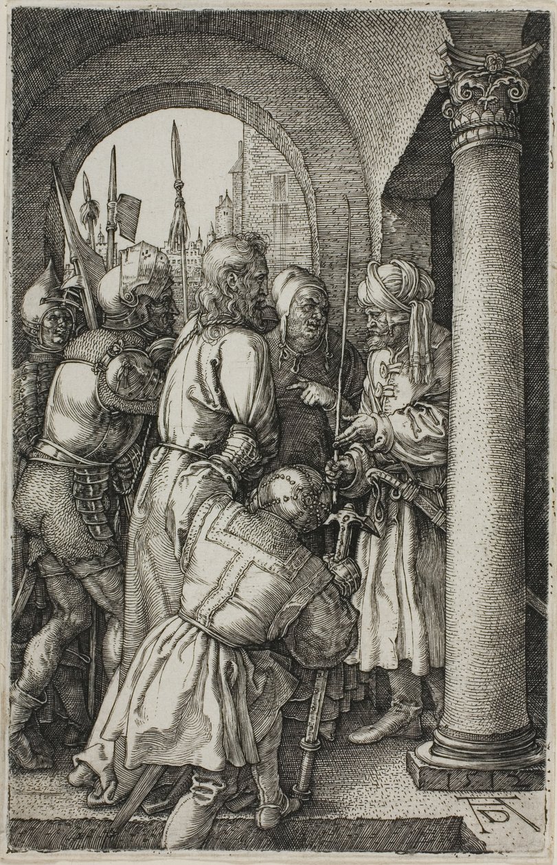 Kristus før Pilatus, fra Den indgraverede lidenskab af Albrecht Dürer