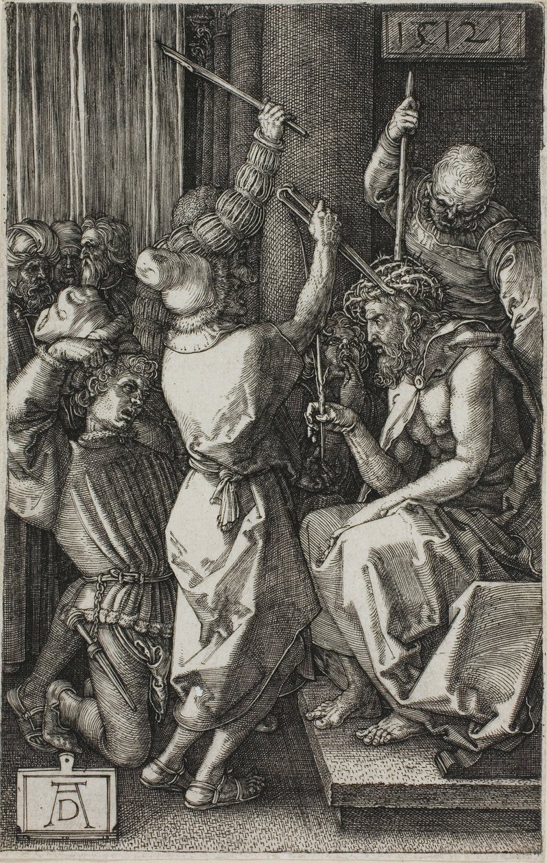 Kristus kronet med torne, fra The Engraved Passion af Albrecht Dürer