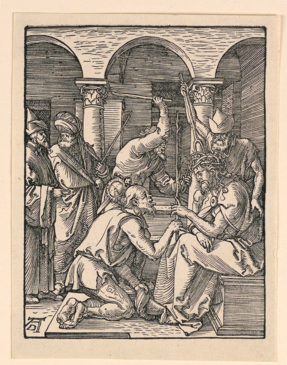 Kristus kronet med torne, fra The Little Passion Series af Albrecht Dürer