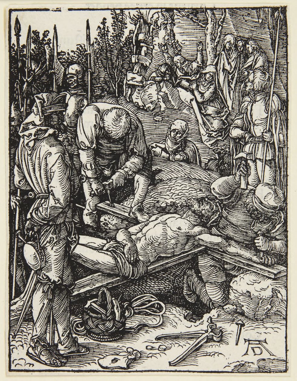Kristus naglet til korset af Albrecht Dürer