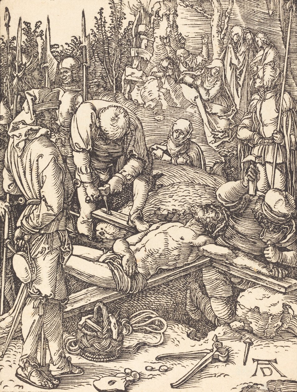 Kristus naglet til korset, sandsynligvis ca. 15091510. af Albrecht Dürer
