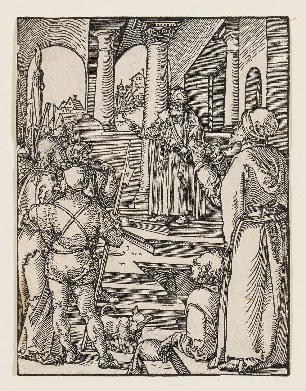 Kristus føres frem for Pilatus af Albrecht Dürer
