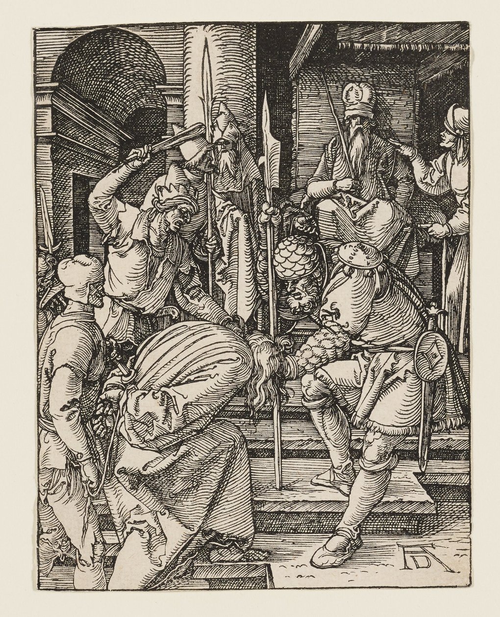 Kristus føres for ypperstepræsten af Albrecht Dürer